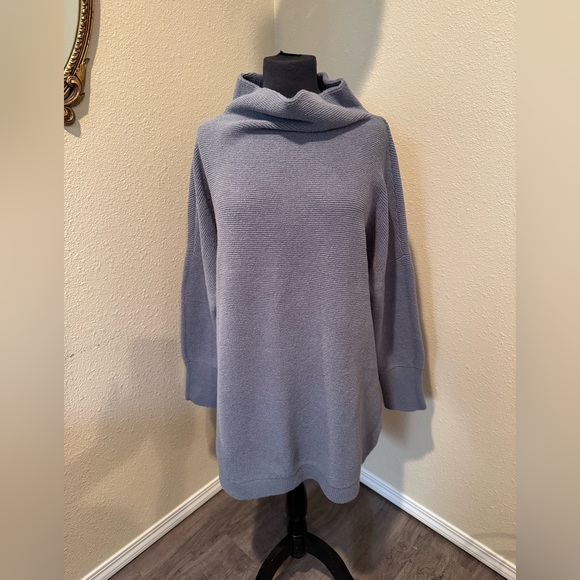 Free People Blue Ribbed Tunic - Picture 2 of 8